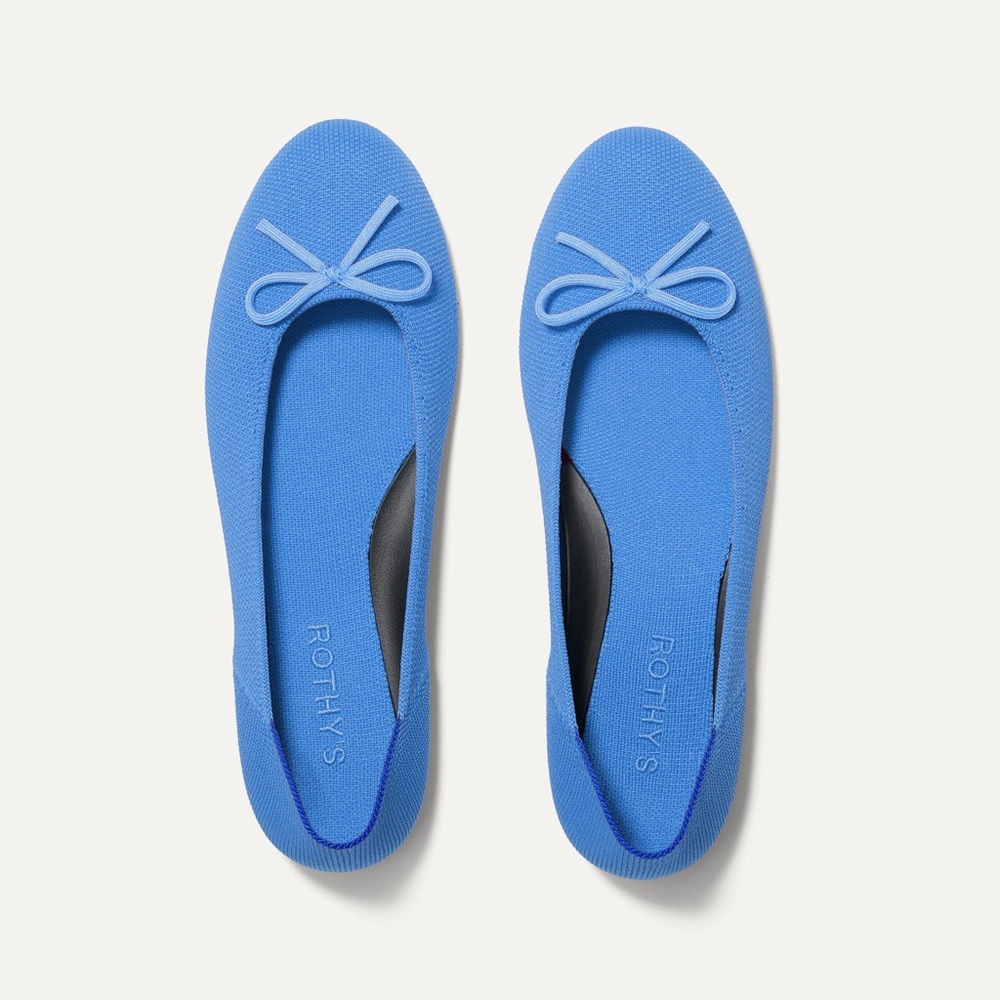 Rothy's Cerulean Ballet Flats. Worn once!
